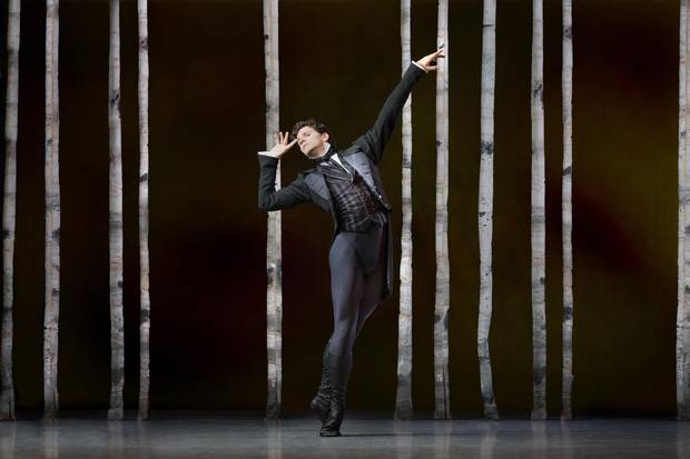 Guillaume Côté in Onegin, an upcoming production at the National Ballet of Canada. 