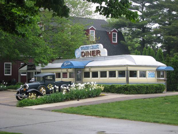 A restored 1941 roadside diner is open for business on the museum's 90-acre grounds.