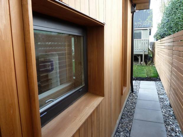 A window well of Passive House.