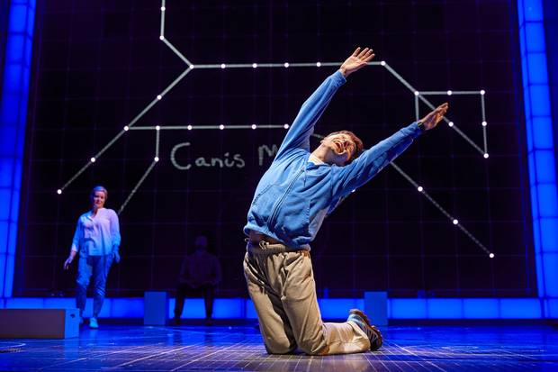 Julie Hale and Joshua Jenkins in The Curious Incident of the Dog in the Night-Time.
