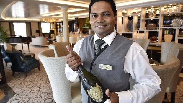 Wine service on the Regent Seven Seas Explorer.