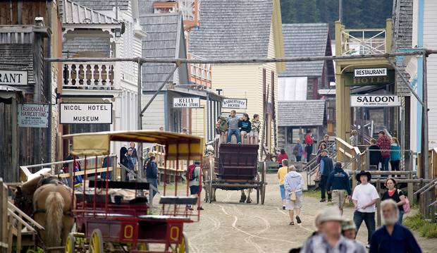 At the Barkerville Historic Town and Park in B.C., families can watch historical re-enactments.