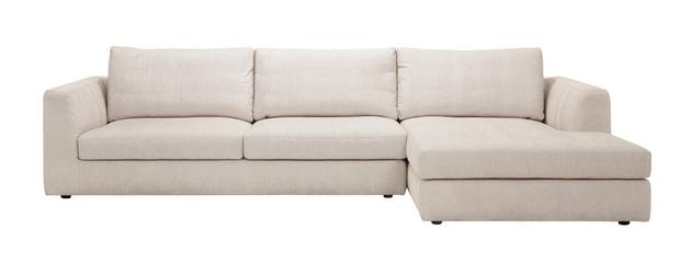 Cello two-piece sectional sofa with chaise (Fabric: Coda Beach), $3,599 at EQ3 (eq3.com).
