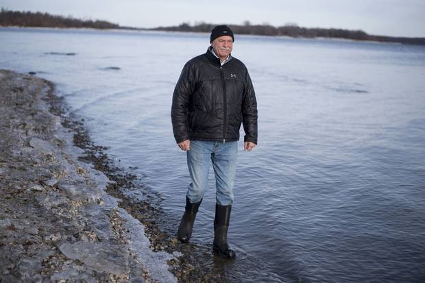 Rick Blanchard walks along the shoreline of his property on Lake St. Lawrence, between Lake Ontario and the St. Lawrence River. The nearby Moses-Saunders dam is used to regulate the water levels, and last year he was one of several people to question the water-management plan.