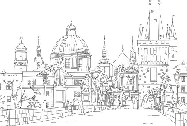 The Charles Bridge in Prague ranks number 34 in Lonely Planet’s Ultimate Colouring Book: The 100 Best Places on the Planet ... to Colour. Not simply a collection of fun destination illustrations, the book highlights what the guidebook publisher considers to be ‘the most thrilling, memorable, downright interesting places on this planet,’ ranked ‘in order of their brilliance.’ The Gothic structure – which dates back to 1357 and is famous for its 30 statues – makes the cut for still being the city’s ‘most popular thoroughfare.’ Available for purchase at indigo.ca