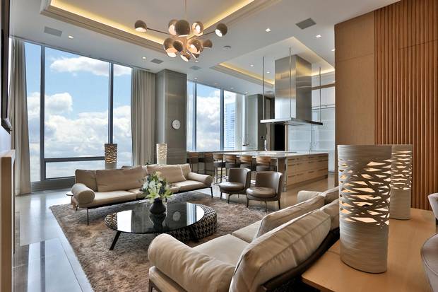 The penthouse features 9,000 square feet of living space.
