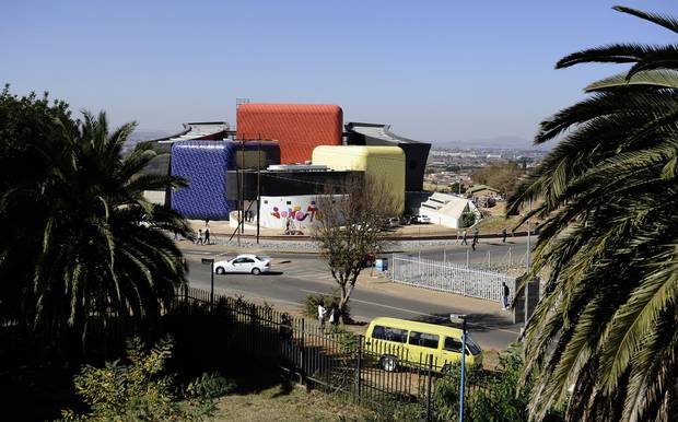 The Soweto Theatre is pictured. Thanks in part to tourism, there is an emerging middle class and even a wealthy elite in this township, which was never intended to have a functioning economy when it was constructed by the apartheid state to provide cheap black labour for white-controlled industry. 