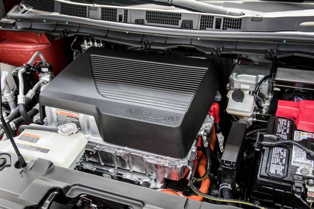 A 40-kW battery powers the 2018 Nissan Leaf.