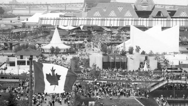 View of Expo '67 in Montreal on July 3, 1967.