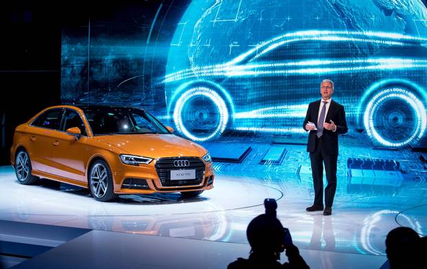 Rupert Stadler, chairman of Audi AG, during the presentation of the new A3 40 TFSI.