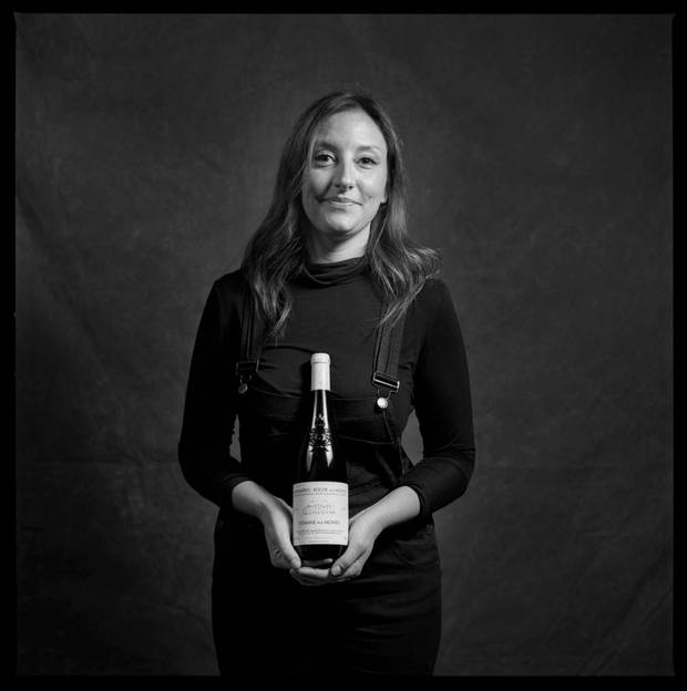 Ellen Shrybman who curates the wine list at Montgomery's, is photographed at the Queen St. West restaurant with a bottle of 1999 Savennieres from Domaine aux Moines in the Loire Valley.
