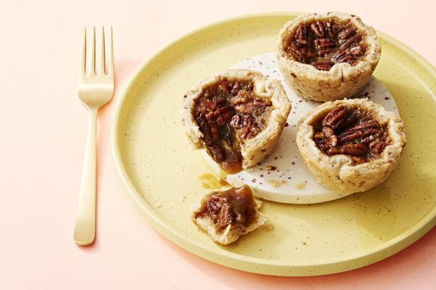 To keep everyone happy, raisins and pecans in the filing are optional in this boozy take on the classic butter tart.