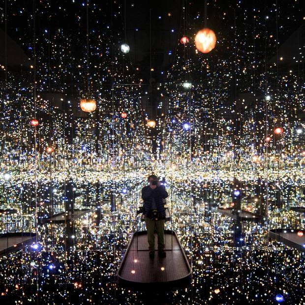 Yayoi Kusama's Infinity Mirrored Room - The Souls of Millions of Light Years Away, 2013.