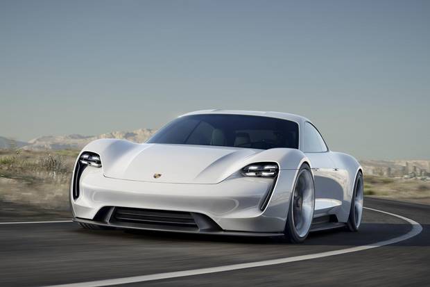 Porsche's Mission E has a battery with enough power to fully recharge in about 15 minutes.