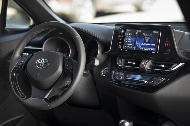The CH-R lacks a built-in navigation option or phone integration via Apple CarPlay or Android Auto.