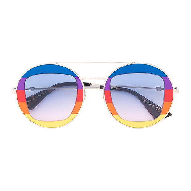 Gucci Eyewear sunglasses, $706 through www.farfetch.com.