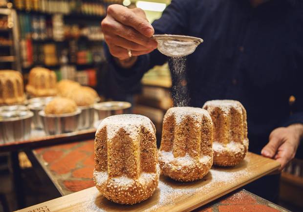 Third-generation baker Andrea Mastrandrea has just put out his first test batch of pandoro, a traditional Italian sweet yeast bread, at Forno Cultura.