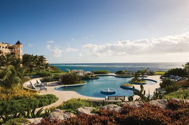 The pool complex at The Crane in Barbados.