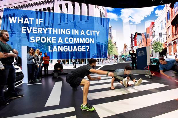 Ford Motor Company's Living Street display at CES 2018 imagined the 'City of Tomorrow.'