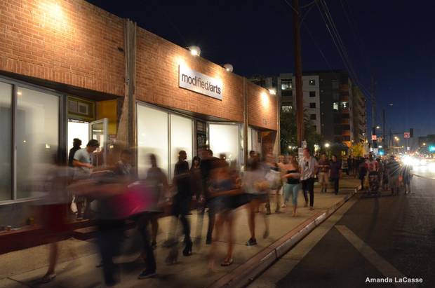 If you’re in Phoenix for the first Friday of any month, you can take a self-guided (but curated) walking tour of Roosevelt Row as part of Artlink Phoenix’s First Fridays initiative.
