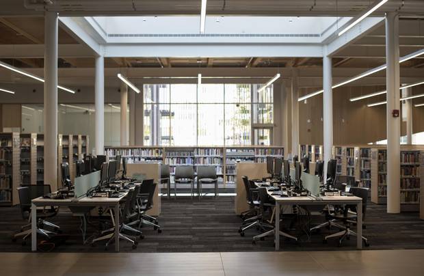 The new $12-million Albion branch in Toronto opened in early June and has been an immediate hit. Attendance was up 45 per cent in its first month, compared to June of 2016 at the old library.