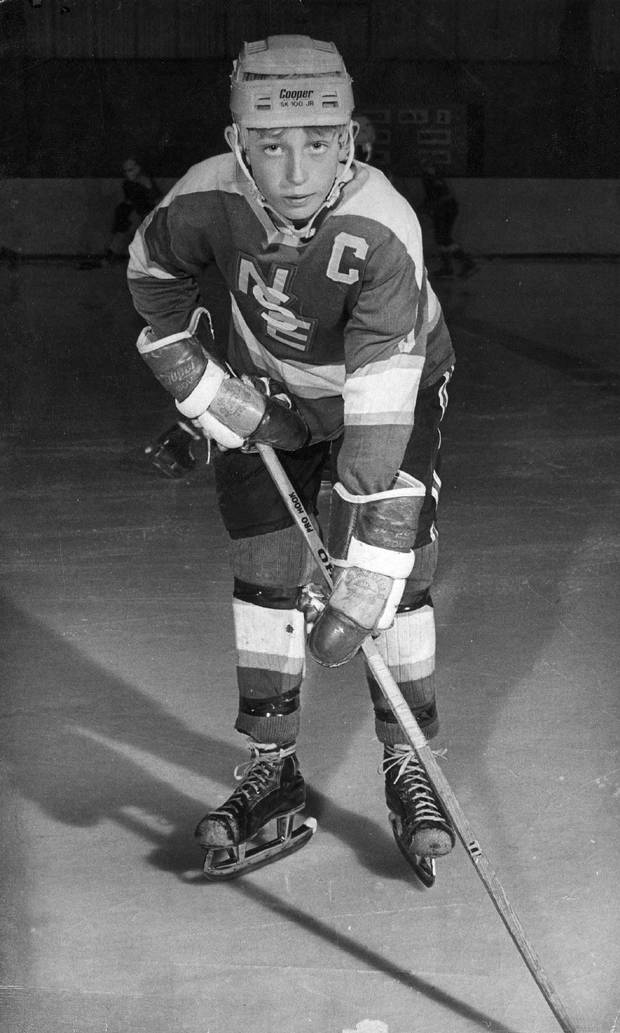 Canadian hockey great Wayne Gretzky is seen in this 1972 file photo as a youngster during his days as an Ontario Minor League hockey player and is for use as desired with Gretzky retirement packages.