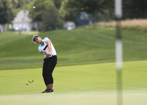 Brooke Henderson during the final round of the U.S. WomeN’s Open Golf tournament in July.
