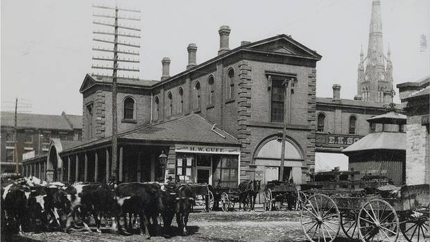 North St. Lawrence Market (built 1850), c. 1888.