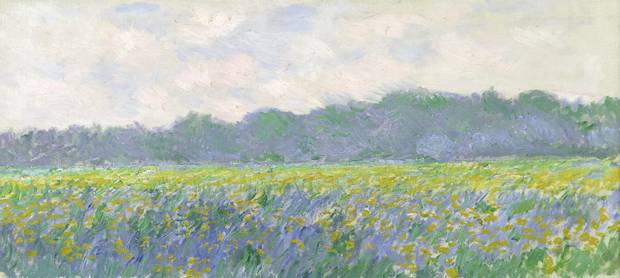 Claude Monet Champ d’iris jaunes à Giverny, 1887 oil on canvas