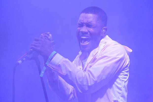 Frank Ocean performs during the 2014 Bonnaroo Music & Arts Festival on June 14, 2014 in Manchester, Tennessee.