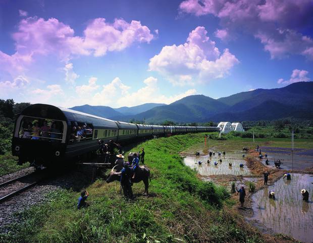 The E&O Express travels across 2,000 kilometres from Singapore to Bangkok.