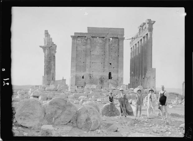 The temple of Bel in Palmyra, 1929.