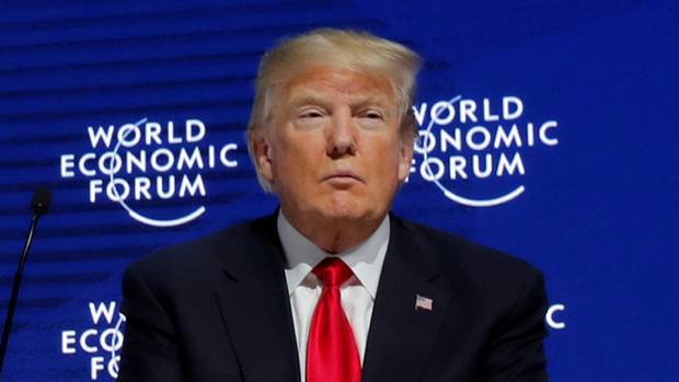 U.S. President Donald Trump attends the World Economic Forum annual meeting in Davos, Switzerland Jan. 26, 2018
