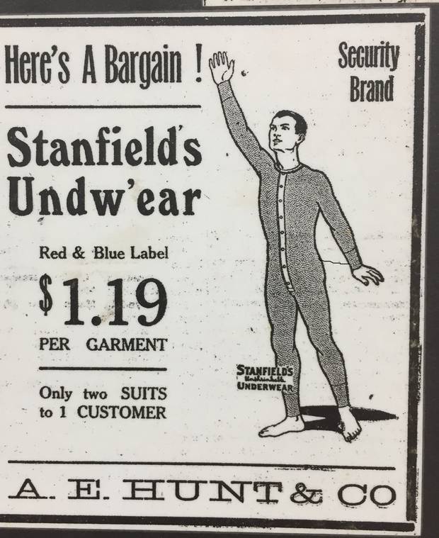 At the end of the 19th century, Stanfield’s created a name for itself by selling full-body long underwear to those heading northwest to strike it rich in the gold rush