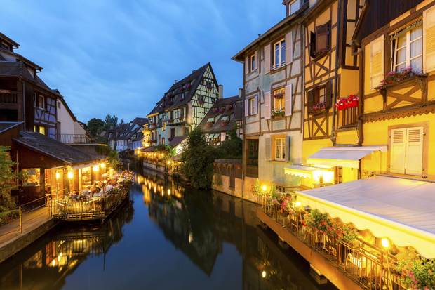 Colmar is in the Haut-Rhin section of the Alsatian Wine Route, about an hour’s drive from Strasbourg and a popular destination for wine touring