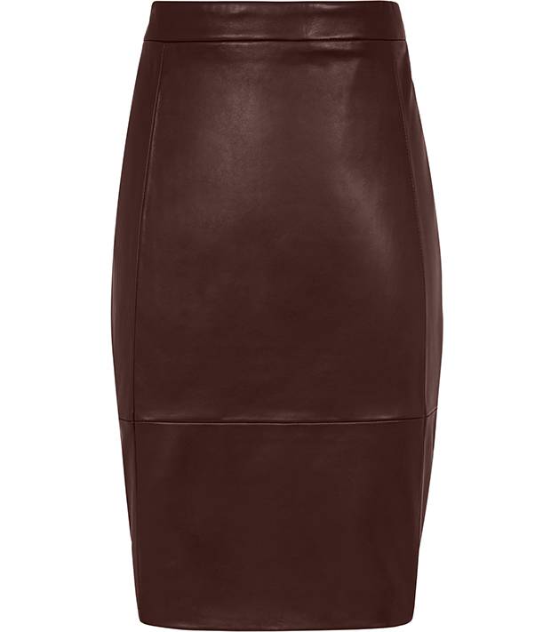 Olivia stretch panel skirt, $425 at Reiss (www.reiss.com).