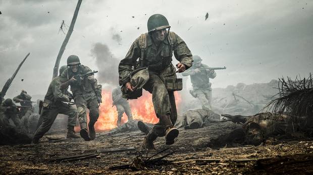 This image released by Summit shows Andrew Garfield in a scene from Hacksaw Ridge.