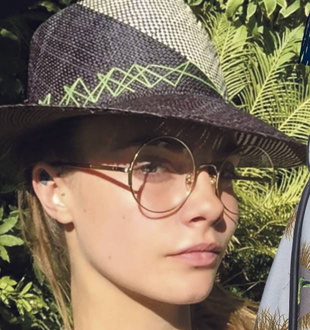 Model Cara Delevingne Insta-flaunts the “Cara” hat by Valdez, a collection of Toquilla fedoras handcrafted in Ecuador.