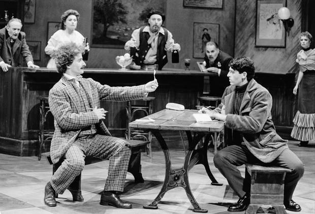 Cast members of Picasso at the Lapin Agile, directed by Steven Schipper, are pictured in 1996.