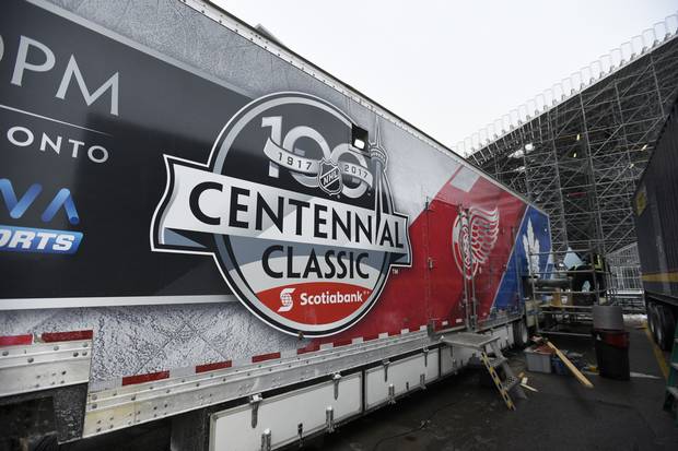 The NHL brought the world's biggest refrigeration truck to prepare BMO Field for the New Year's Day outdoor game.