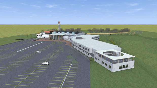 A rendering of the new mosque, school and recreation centre Fort McMurray's Muslim community has been working to build.
