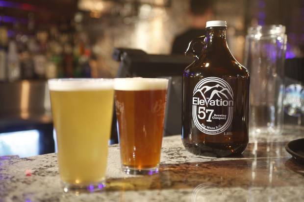Mountain resorts are embracing craft beer by partnering with nearby brewers. Elevation 57 at Big White, B.C.