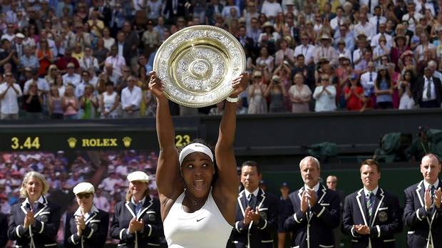 At age 33, Serena Williams has won the Australian Open, the French Open and Wimbledon, and needs only the U.S. Open title in September to complete the rare calendar Grand Slam. Only three other women have done it.