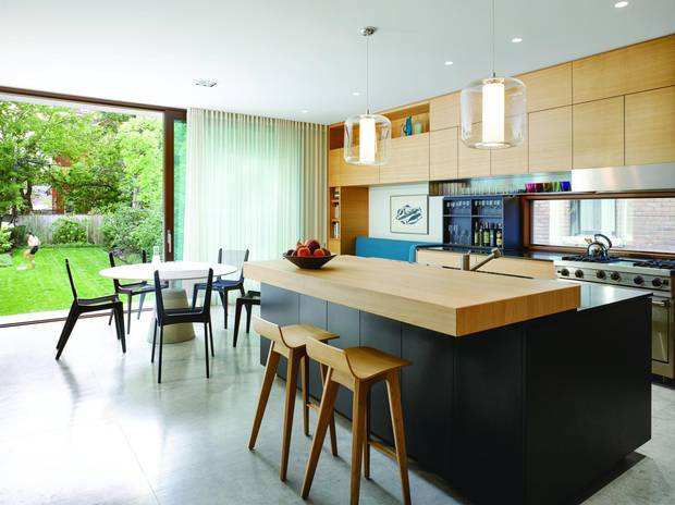 The kitchen's Loire Valley limestone floor reconciles fin de siècle grandeur with modernist simplicity.