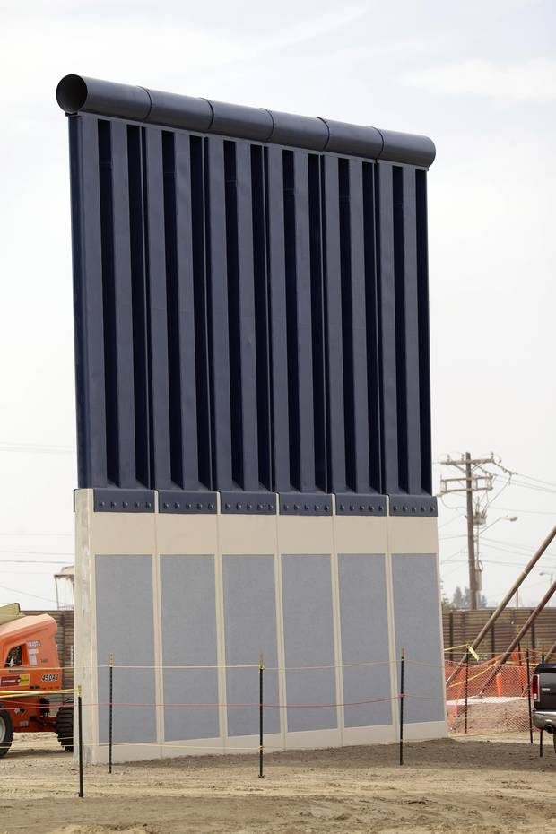 A border wall prototype by ELTA North America Inc.