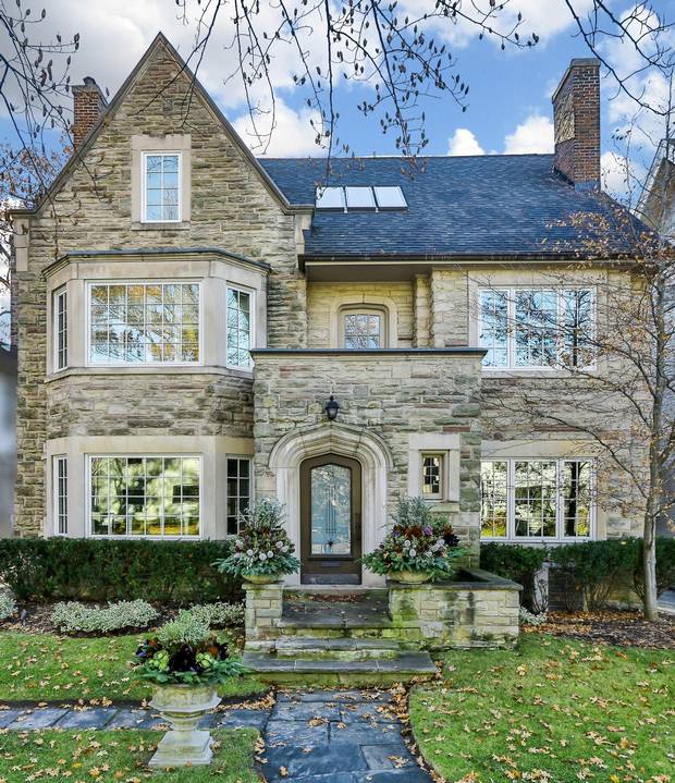 The house’s stately stone façade and deep, treed lot intially attracted the sellers, Jill and Michael Burke, nine years ago.