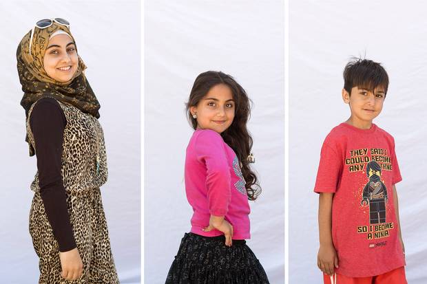 Top: Omer Suleyman and Aliye El Huseyin. Bottom: The Suleyman children, from left, are Esra, 13, Marem, 9, and Suleyman, 7.