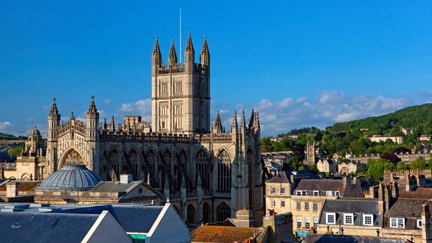 The hotel is just minutes from Bath Abbey.