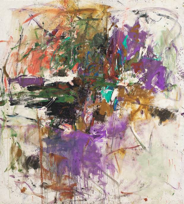 Untitled, by Joan Mitchell. Oil on canvas, 228.9 × 206.1 cm.
