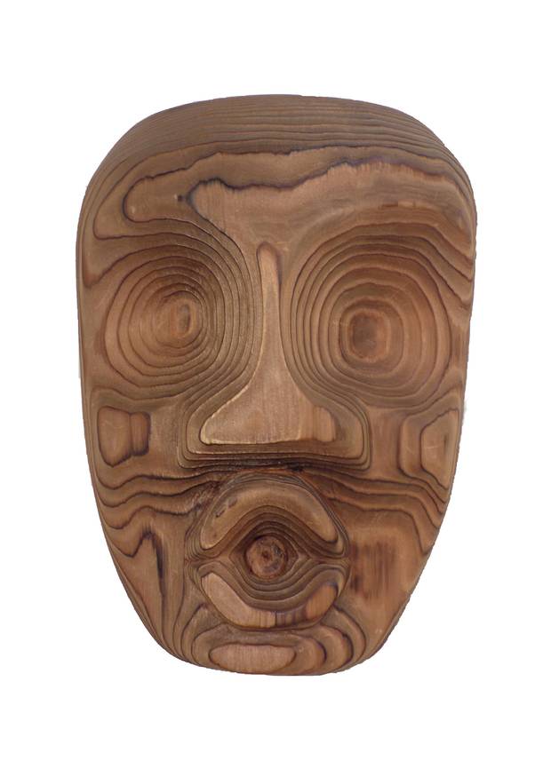 First Nations artists Ellen Neel and Susan Pointe are being celebrated for their accomplishments for women in indigenous art at separate exhibitions in British Columbia. This is Ellen Neel’s Dzonaqua Mask, made in 1962 from carved red cedar.
